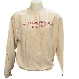 Chicka D Cream Colored Corded Oversized Pullover Med